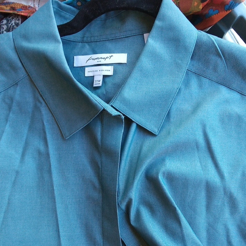 Foxcroft Teal Shirt